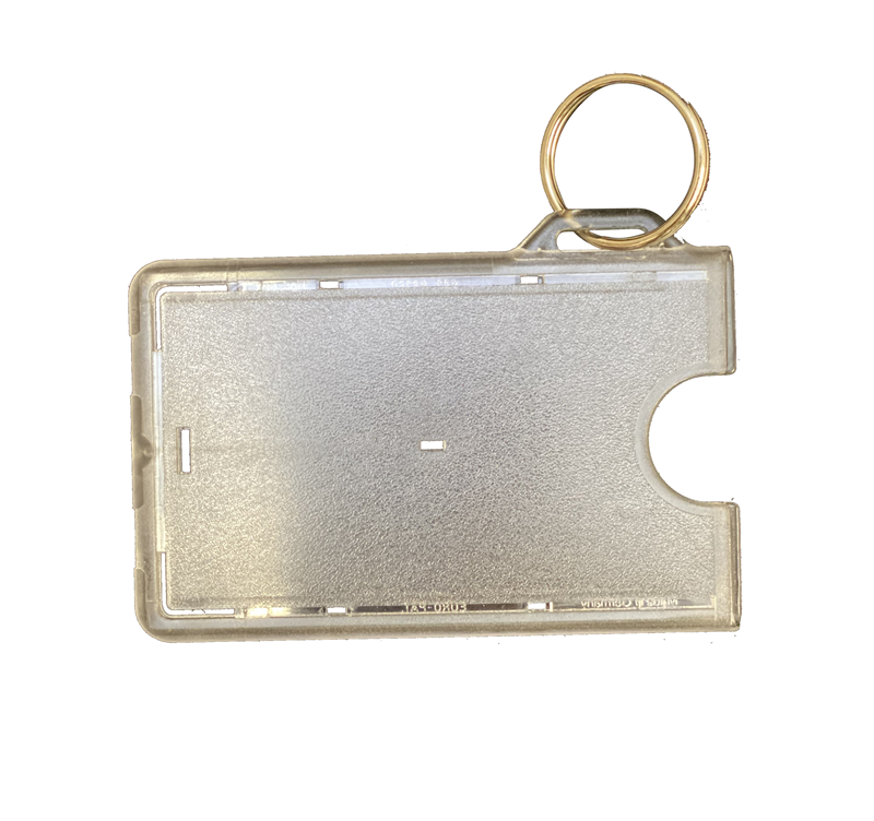 Best Seller: ID Holder With Key Ring Clear