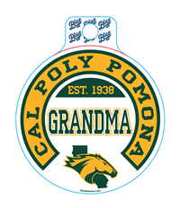 Decal B84 Cal Poly Pomona Grandma Est 1938