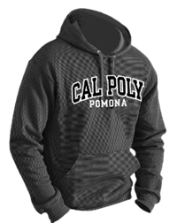 Hood Striped Cal Poly Pomona Tonal Black Stripe
